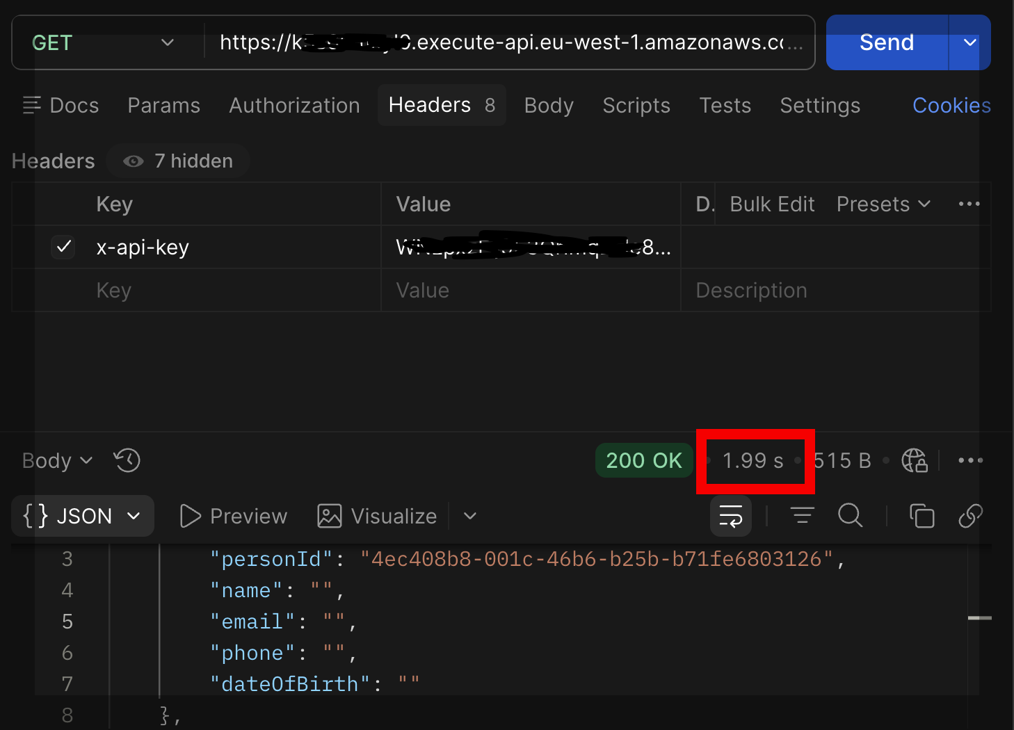 Ghanavats - Lambda vs ECS - Response from Lambda took almost 2 seconds during cold start.